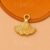 925 Sterling Silver Ginkgo Leaf Pendant