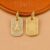One Pcs 925 Sterling Silver North Star Dog Tag Pendant