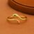 925 Sterling Silver Snake Adjustable Serpent Ring with Green Stone Eye