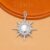925 Sterling Silver Sunburst Pendant