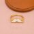 925 Sterling Silver Moustache Ring