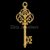 925 Sterling Silver Vintage Filigree Skeleton Key Pendant