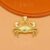 925 Sterling Silver Crab Pendant
