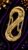 925 Sterling Silver Charm Holder, Gold Pavé Round Clicker Gate Clasp