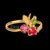 925 Sterling Silver Apple Ring