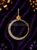 925 Sterling Silver Charm Holder, Gold Half-Pavé diamond Round Clicker Gate Clasp