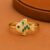 Gold-Plated 925 Sterling Silver Koi Fish Ring with Enamel and  Accents