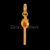 925 Sterling Silver  Burning Matchstick Pendant
