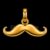 Handlebar Mustache 925 Sterling Silver Pendant