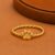 925 Sterling Silver Gold Plated Paw Print Twist Ring