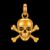 Skull and Crossbones 925 Sterling Silver Pendant