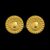 925 Sterling Silver Vintage Gold Stud Earrings