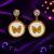 925 sterling silver Butterfly Coin Drop Earrings