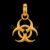 Biohazard 925 Sterling Silver Symbol Pendant