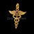 Caduceus Medical Symbol 925 Sterling Silver Pendant