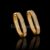 Gold Hexagon Hoop Earrings