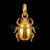 Egyptian Scarab Beetle 925 Sterling Silver Pendant