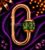 Green Peridot Oval Screw Carabiner Lock