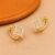 925 Sterling Silver Geometric Hoop Earrings