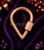Rose Gold Heart Bottom Teardrop Clasp