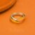 925 Sterling Silver Two Tone Adjustable Ring