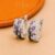 925 Sterling Silver Pink Sapphire & Diamond Hoop Earrings