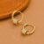 925 Sterling Silver Gold Hoop Earrings