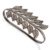 925 Sterling Silver Black Rhodium Leaf Bangle | Brown CZ Diamond Look Bracelet | Nature Inspired Statement Jewelry for Women