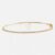 925 Sterling Silver Thin Tennis Bangle Bracelet | Minimal Diamond Look CZ Bangle | Elegant Stackable Jewelry for Women