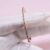 925 Sterling Silver Gold Plated Brown CZ Tennis Bangle | Slim Diamond Look Bracelet | Minimal Stackable Jewelry for Women