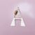 925 Sterling Silver Letter “A” Screw Lock Connector with Gold Accent | Alphabet Jewelry Clasp