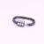 925 Sterling Silver Black Rhodium Pave Diamond Oval Screw Lock Connector with Geometric Cube Accent | Luxury Jewelry Clasp