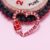 925 Sterling Silver Red Enamel Heart Screw Lock Connector | Designer Jewelry Clasp with Geometric Pattern