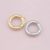 1 pcs 925 Sterling Silver Round Charm Holder Lock with Pave Diamond Accent | Gold & Silver Minimal Connector Ring