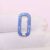 925 Sterling Silver Blue Sapphire Oval Carabiner Clasp | Pavé Jewelry Connector