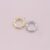 1 Pcs 925 Sterling Silver Bamboo Style Round Charm Holder Lock | Gold & Silver Designer Connector Ring