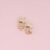 1 Pcs 925 Sterling Silver Gold Plated Pave Diamond Clasp Charm Holder Lock