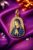 Virgin Mary Enamel Sterling Silver Gold-Plated Pendant