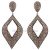Pave 8.95ct Natural Diamond Dangle Earrings 925 Sterling Silver Designer Jewelry