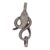 925 Sterling Silver Snake Design Diamond Clasp Jewelry