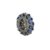 925 Sterling Silver Blue Sapphire Spacer Wheel Jewelry