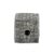 925 Sterling Silver Pave Diamond Cube Bead Jewelry