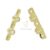 925 Sterling Silver Gold Plated Bar Connector Jewelry