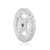 925 Sterling Silver Diamond Pave Spacer Wheel Finding