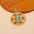 Evil Eye Enamel Pendant 925 Silver Disc Charm