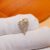 Diamond Heart Charm 925 Silver Gold Pendant
