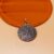 925 Sterling Silver Full Pave diamond Circular Disc Pendant