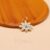 925 Sterling Silver Gold-Tone Marquise Floral Sunburst Pendant