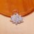 925 Sterling Silver Sparkling Lotus Flower Pendant