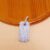925 Sterling Silver Full Pavé Dog Tag Pendant